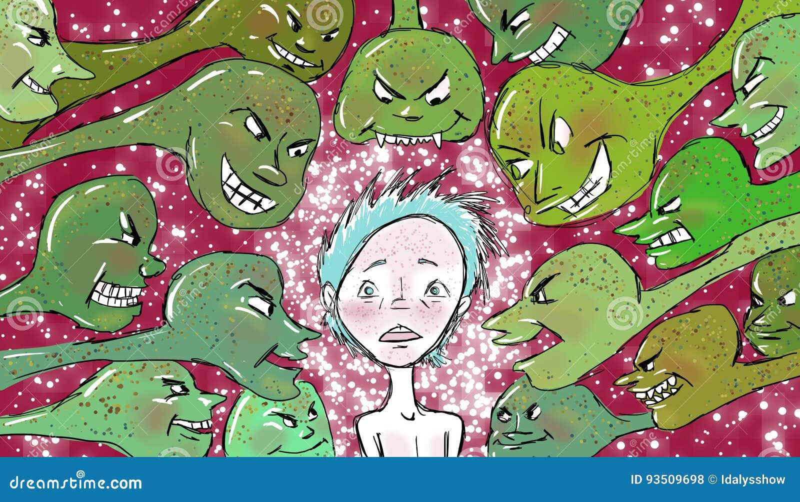 Mauvaises Intentions, Illustration Illustration Stock Illustration du