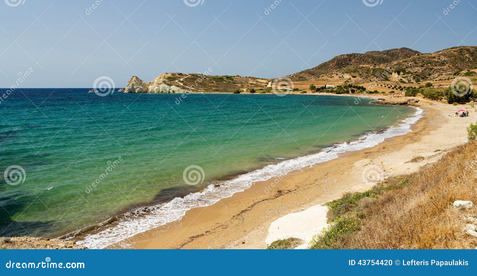 mavrospilia beach, kimolos island, cyclades, greece