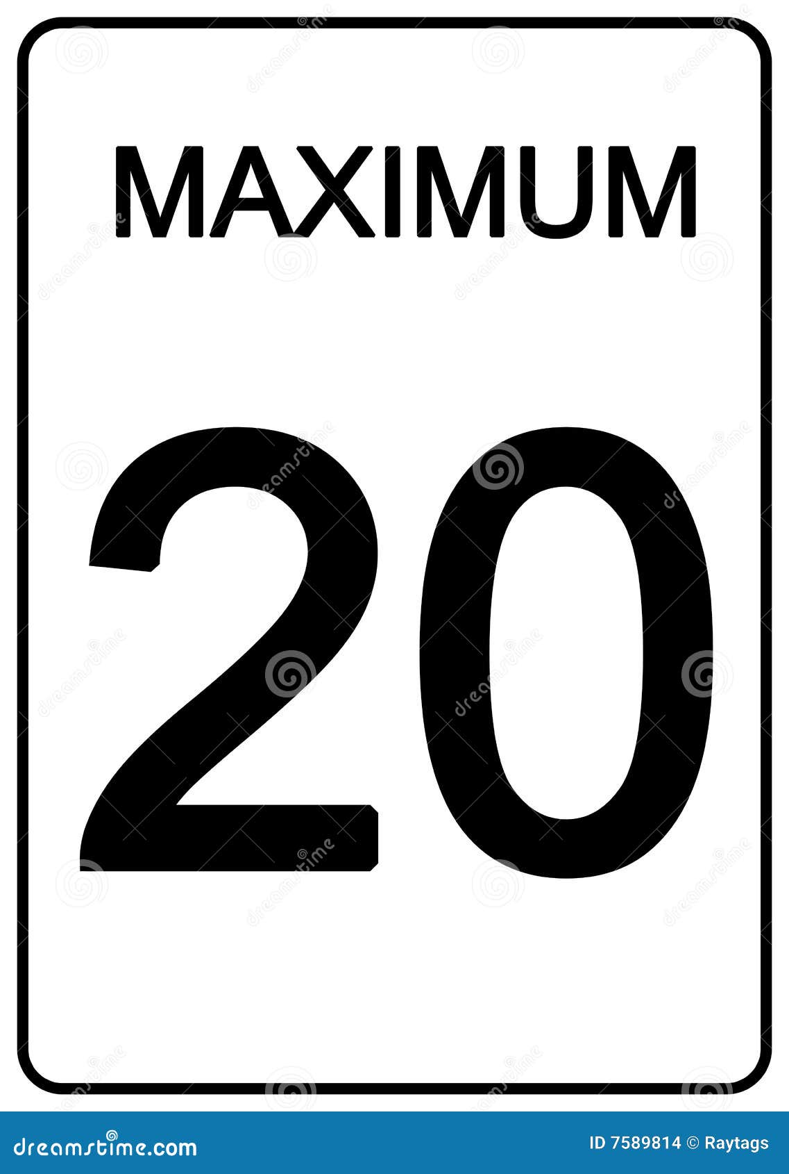 maximun speed sign