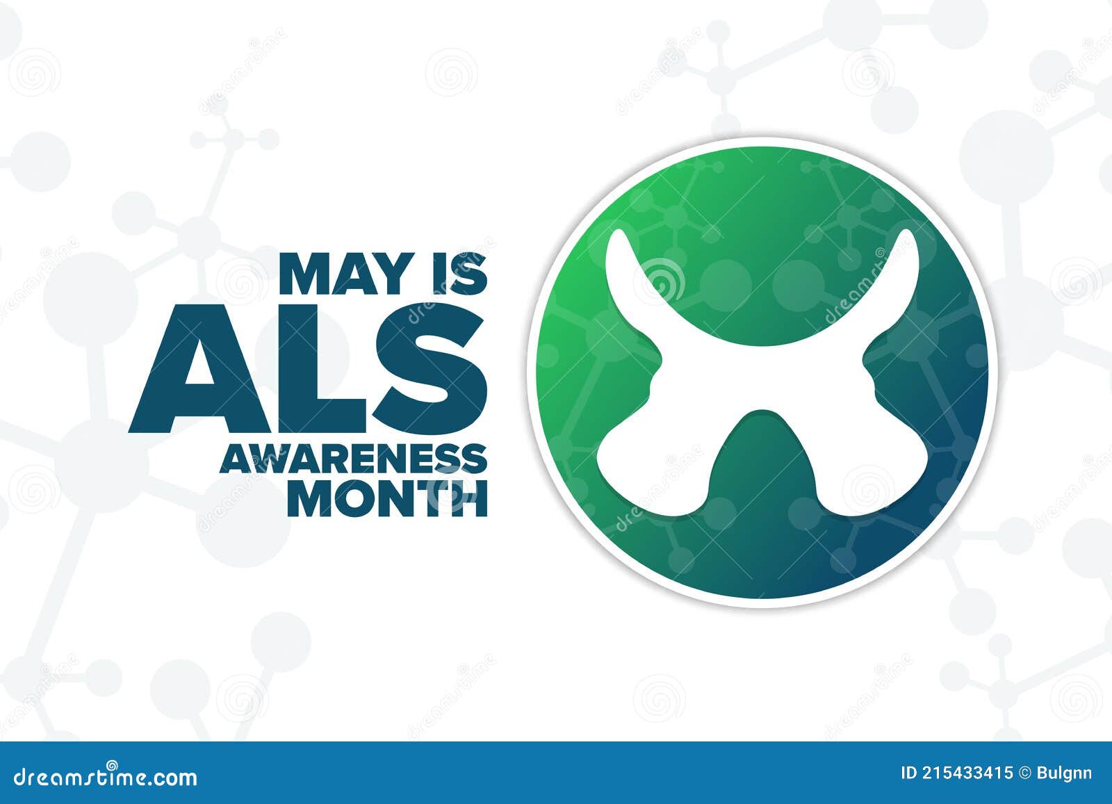 World ALS Day. Amyotrophic Lateral Sclerosis. Vector Illustration, Flat