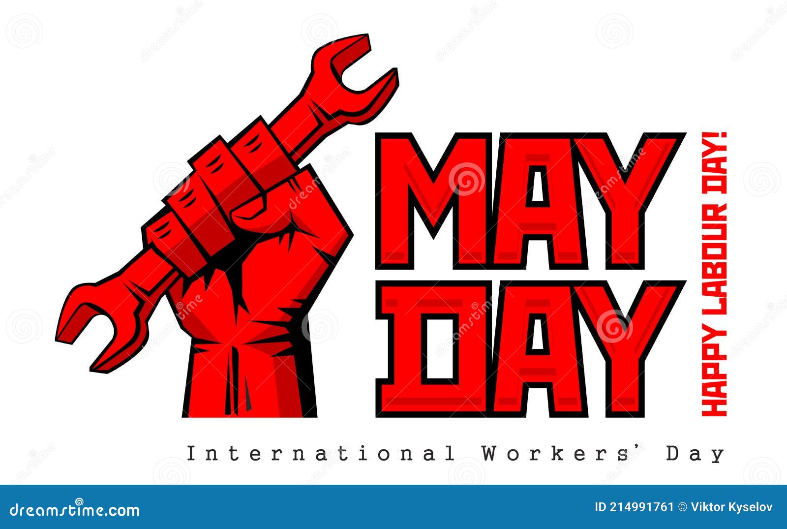 May Day Labour Day poster stock vector. Illustration of mayday - 214991761