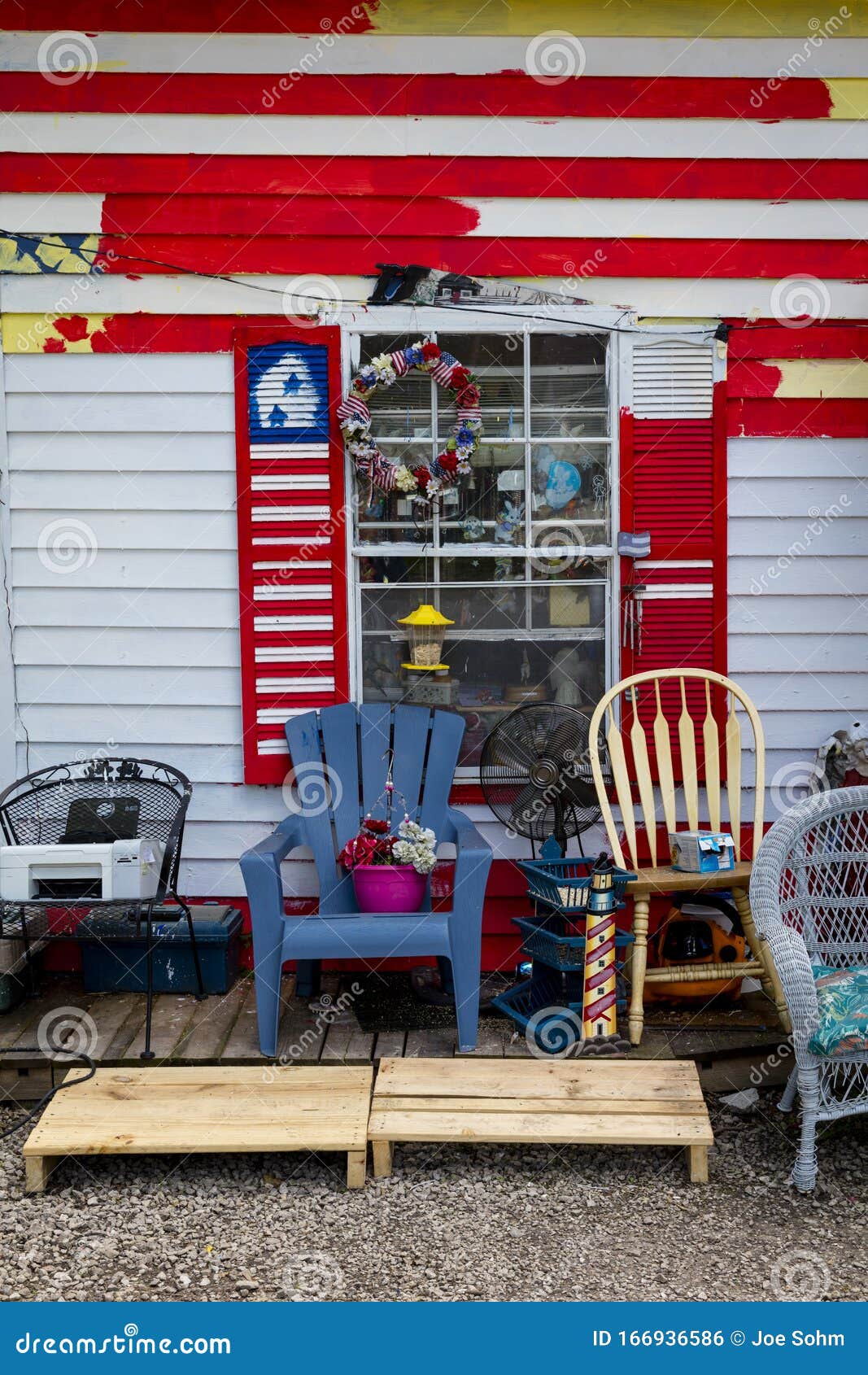 Stock Photo Image Of Porch Chair Front Door Home 166936586