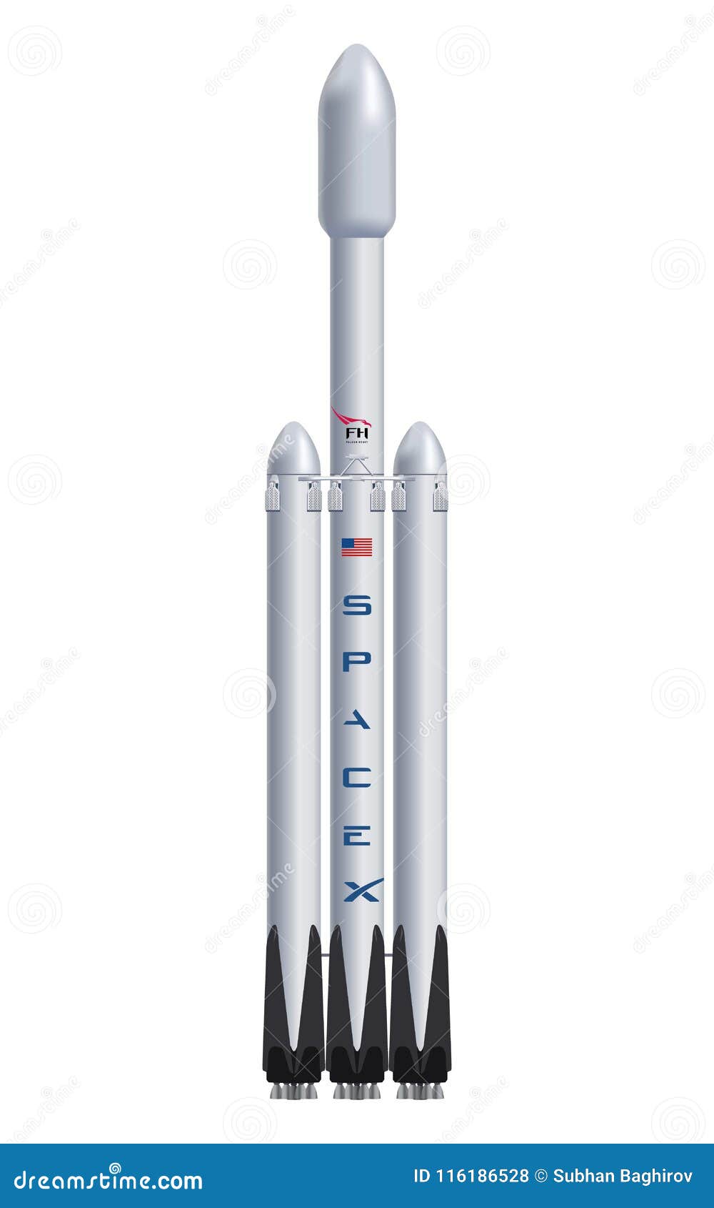 spacex fh logo