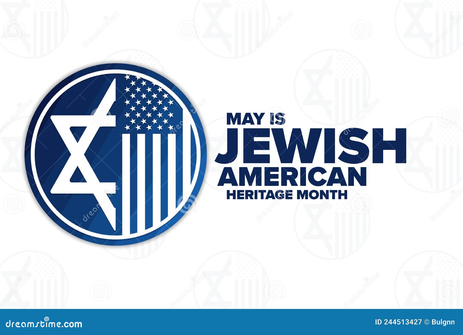 may is jewish american heritage month. holiday concept. template for background, banner, card, poster with text