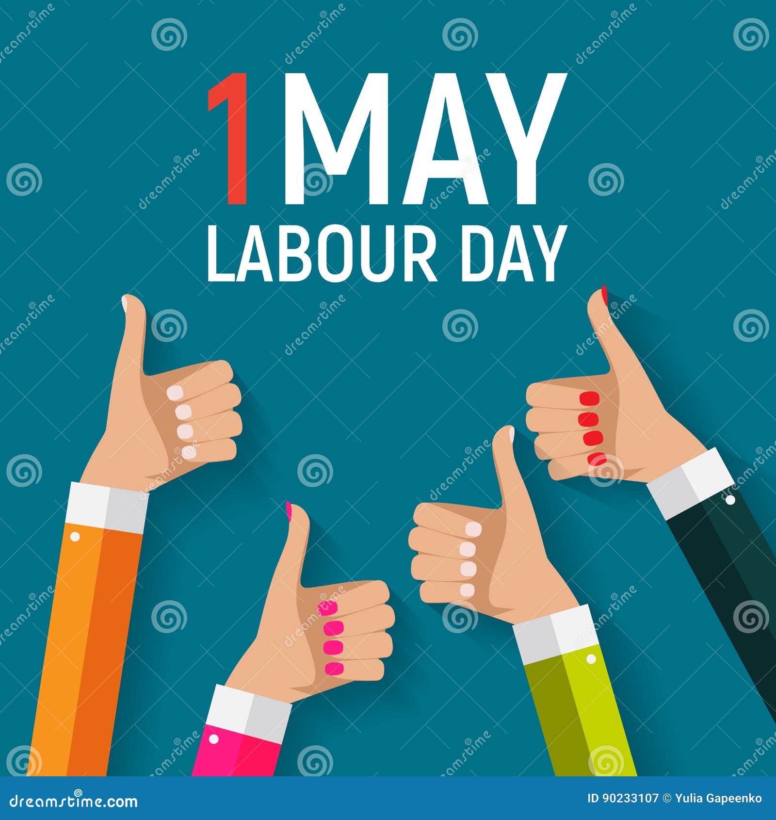 1 may labour day poster or banner.  