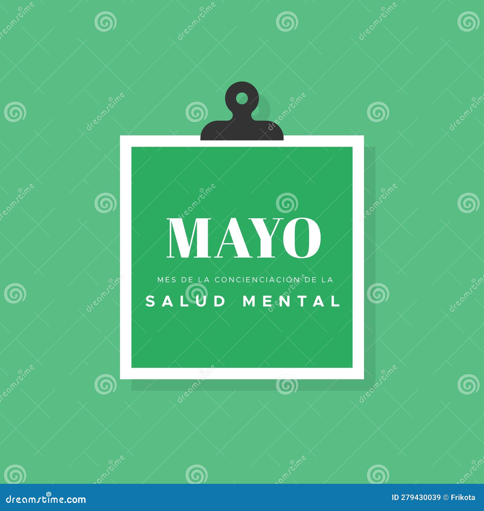 may is mental health awareness month in spanish. mayo mes de la concienciacion de la salud mental.  , flat