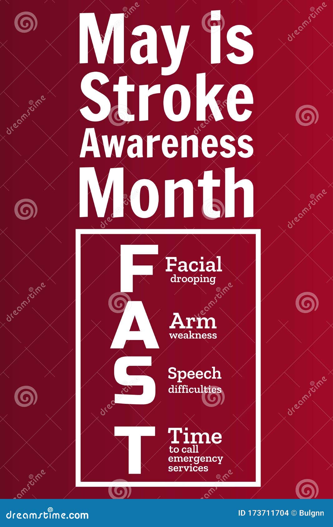 May Is National Stroke Awareness Month Stroke Symptoms Mnemonic