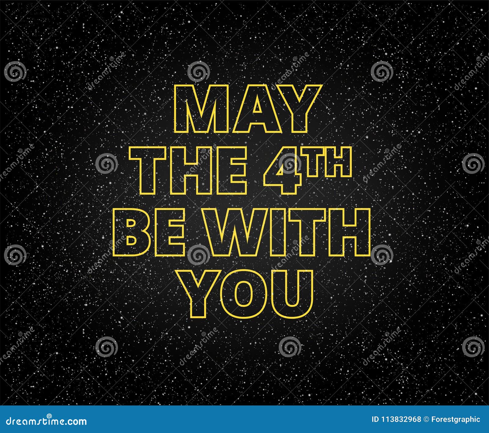 may the 4th be with you holiday background