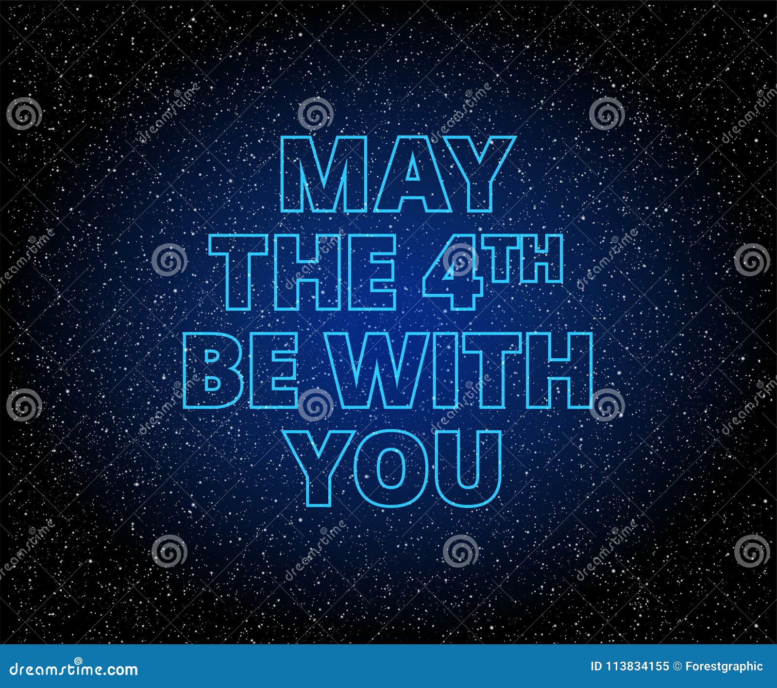 may the 4th be with you lettering
