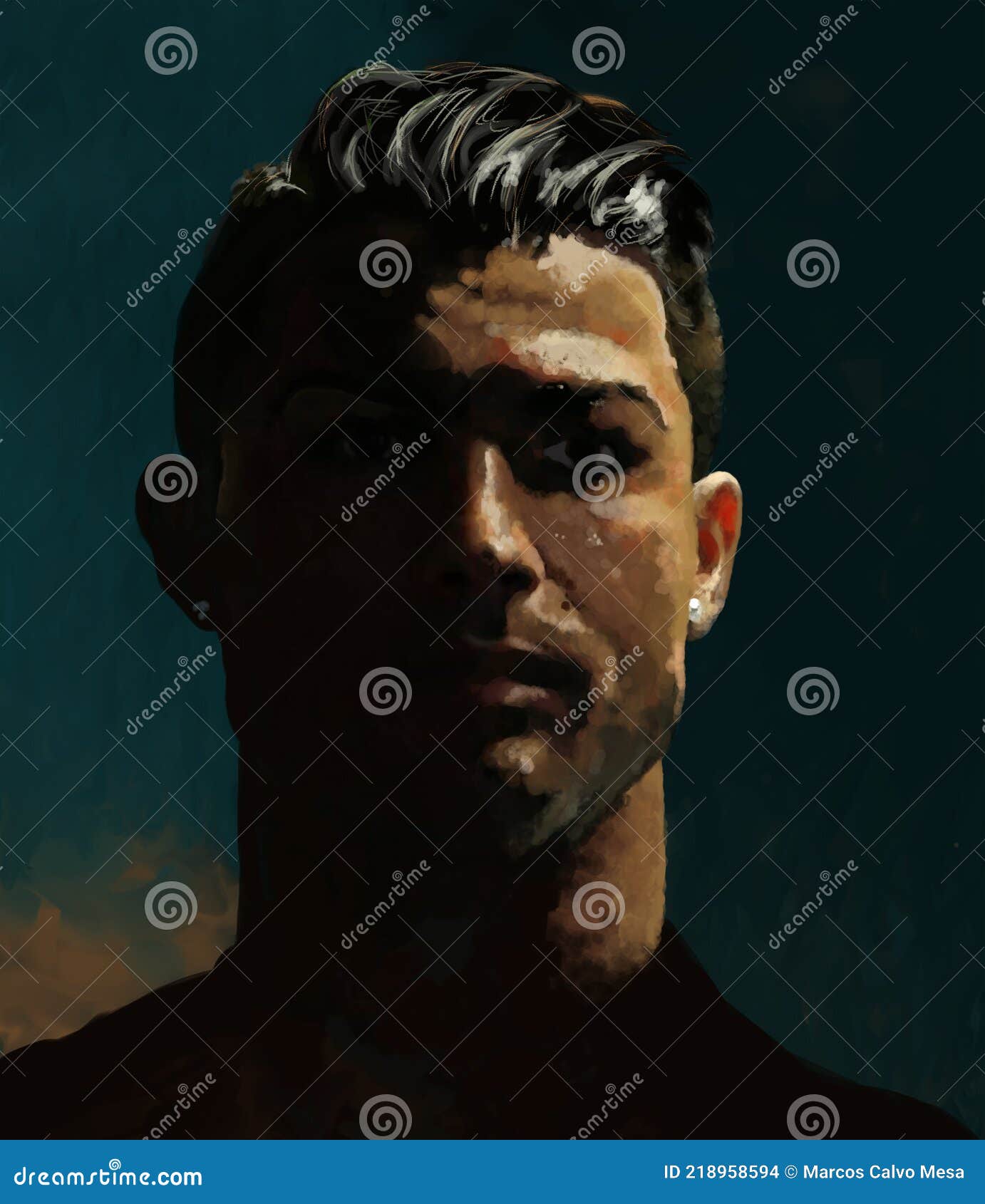 View Painting Ronaldo Brazil Wallpaper Background