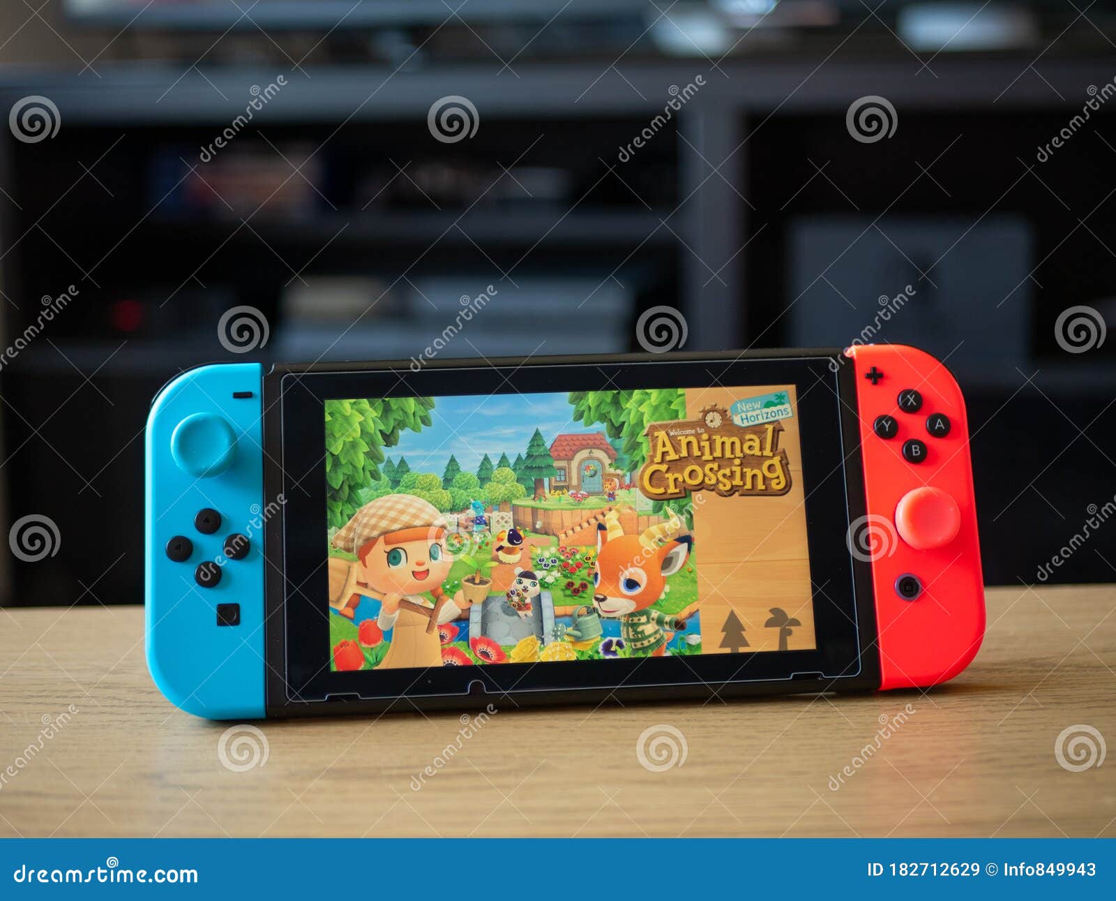 May 2020, UK: Nintendo Switch Console on Table with Animal Crossing New  Horizons Editorial Stock Image - Image of screen, children: 182712629