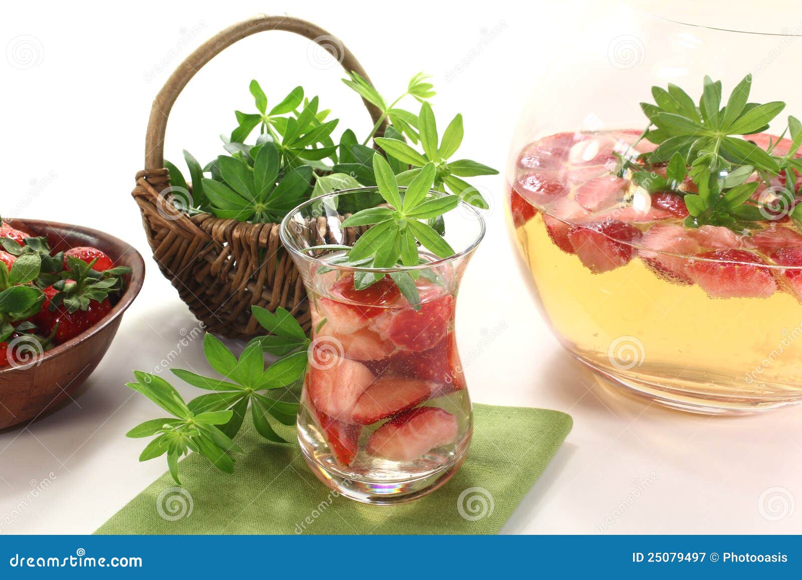 May Wine With Strawberries And Woodruff Stock Image Image of noise