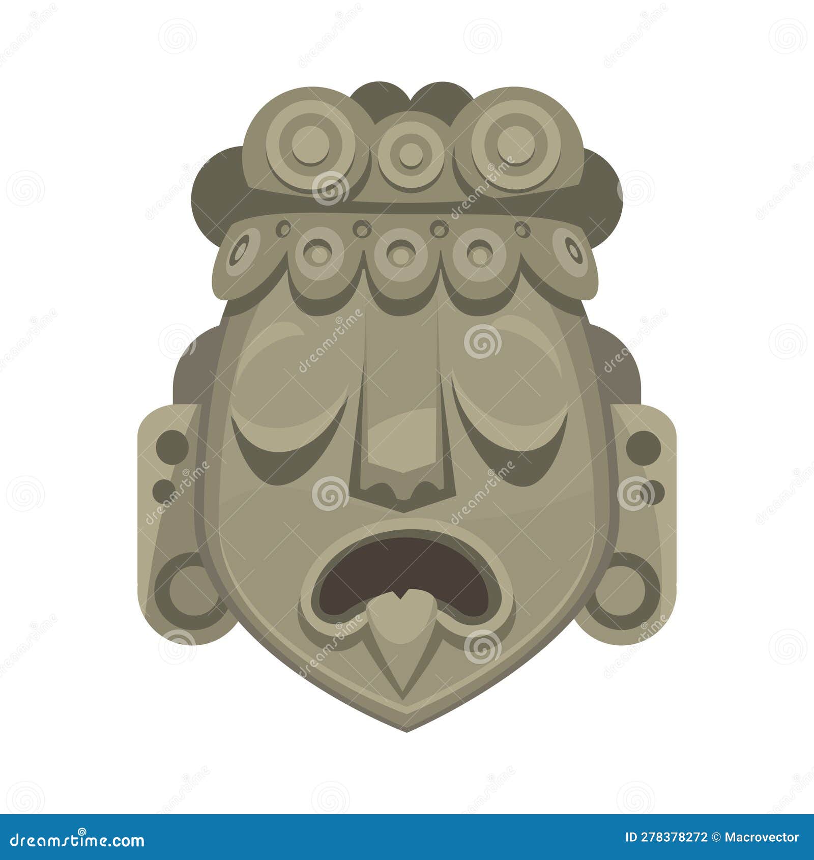 maya civilization statue composition