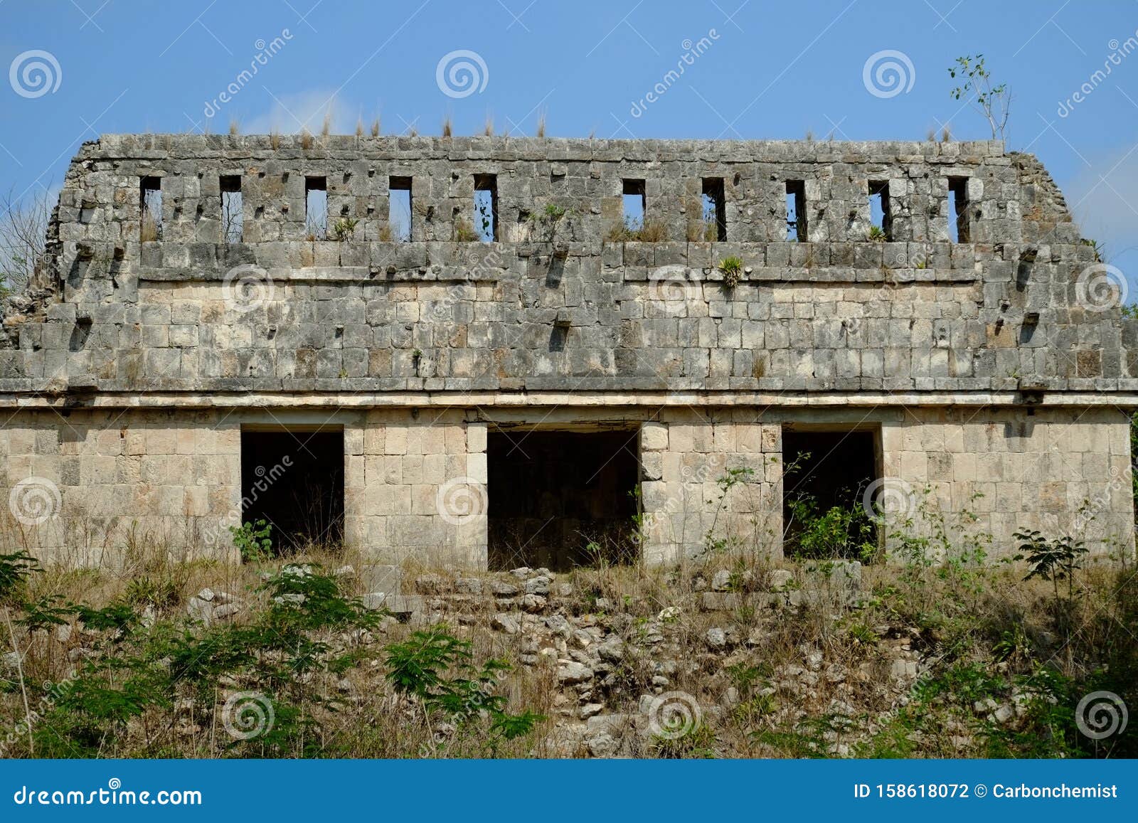 Ancient Mayan Ruins In Mexico Stock Photo Image Of Culture Mexico 158618072