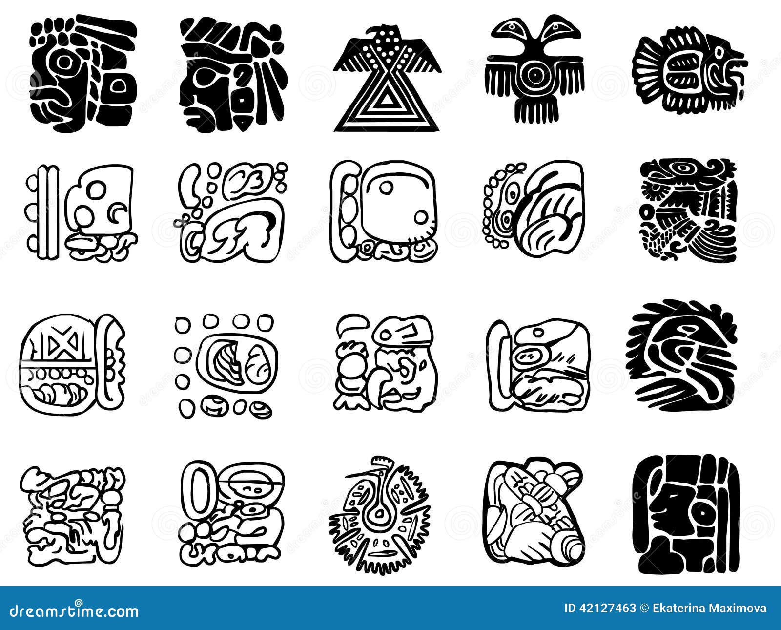 Maya Patterns Stock Illustration - Image: 42127463