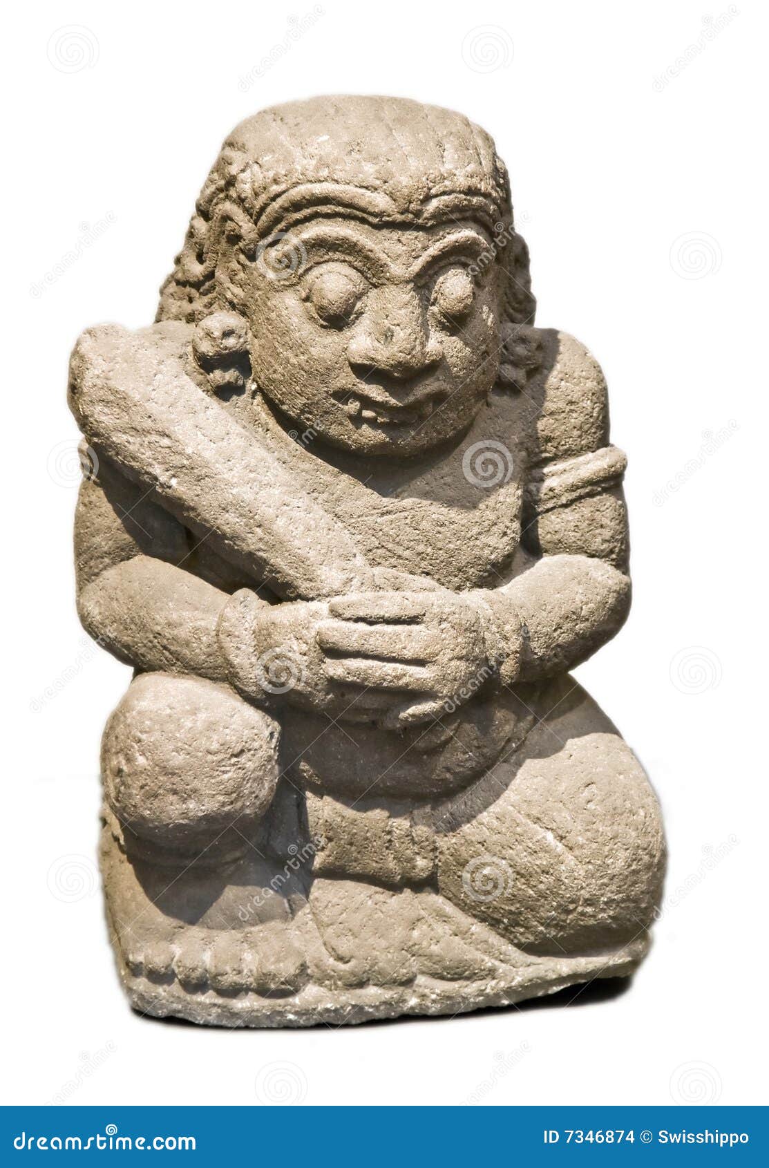 Maya statue stock photo. Image of archaeological, itza 7346874