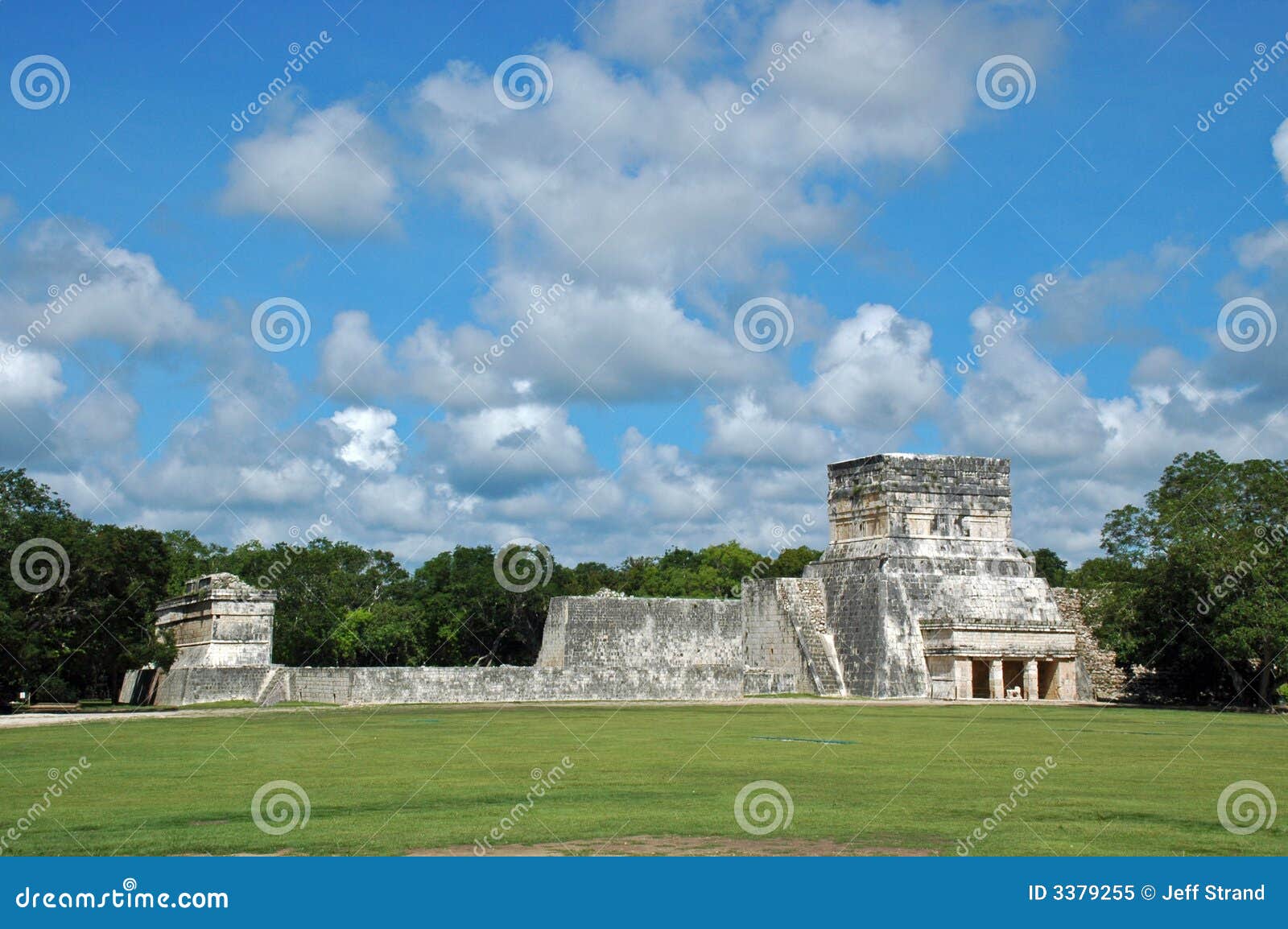 Mayan Ball Court Closeup View Stock Photography