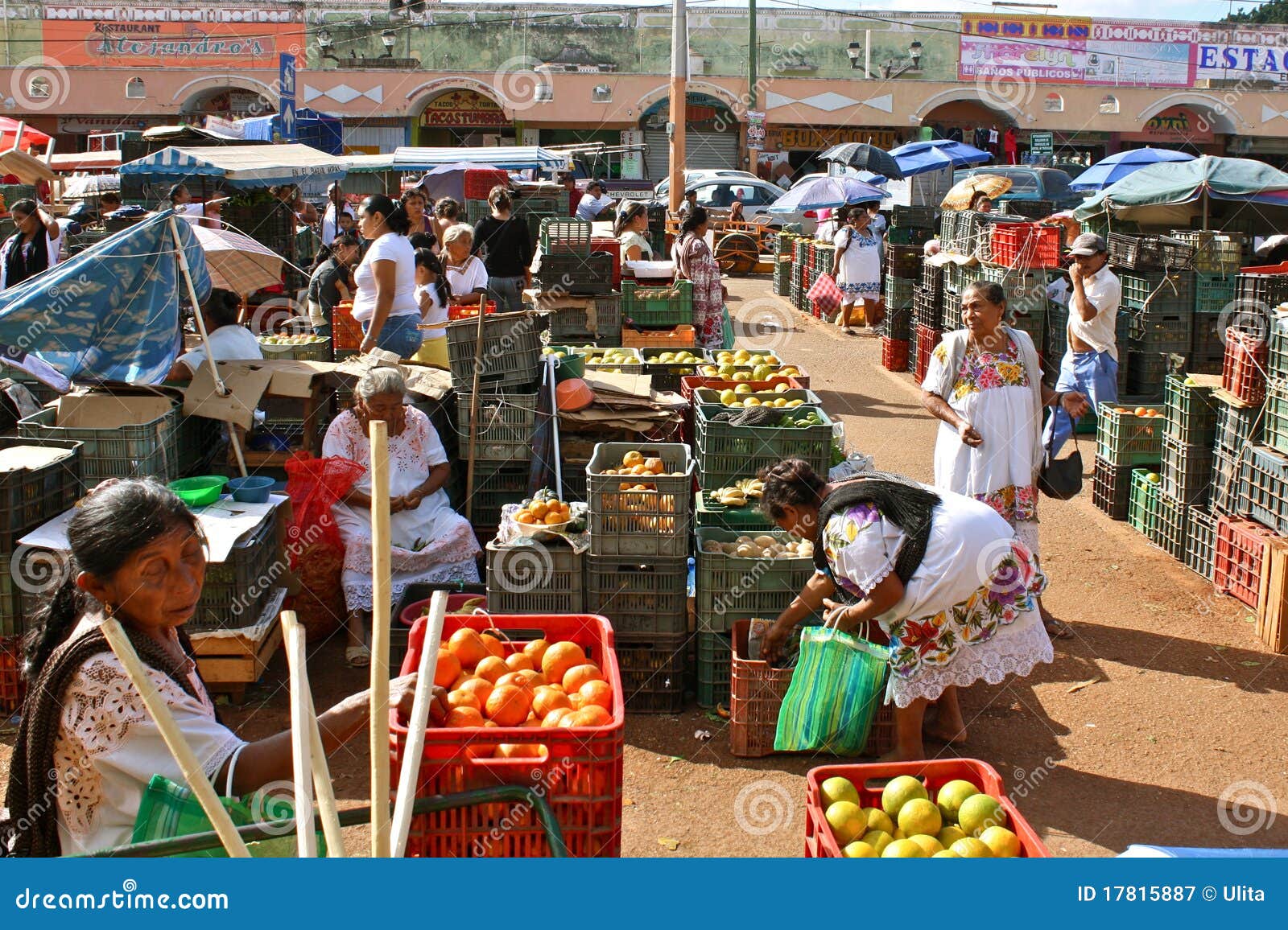 Mayan Fruit Market, Yucatan, Mexico Editorial Photography Image of