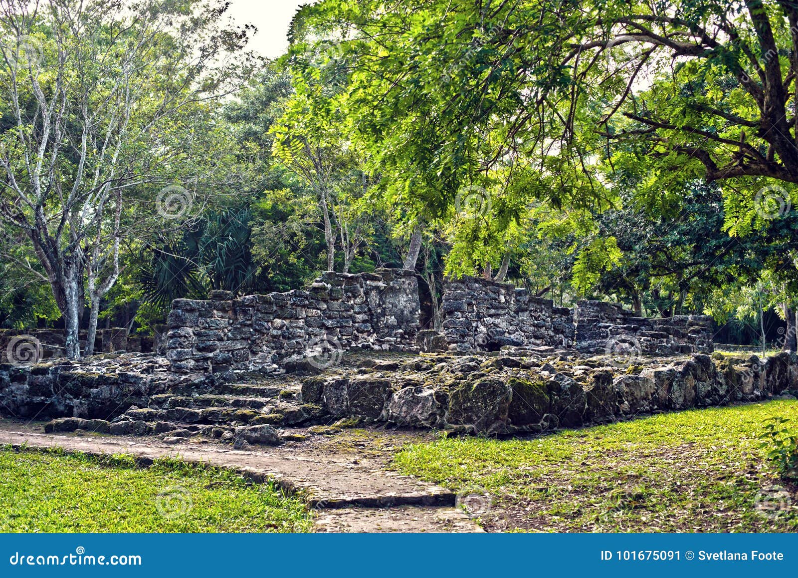 mayan ruins in san gervasio