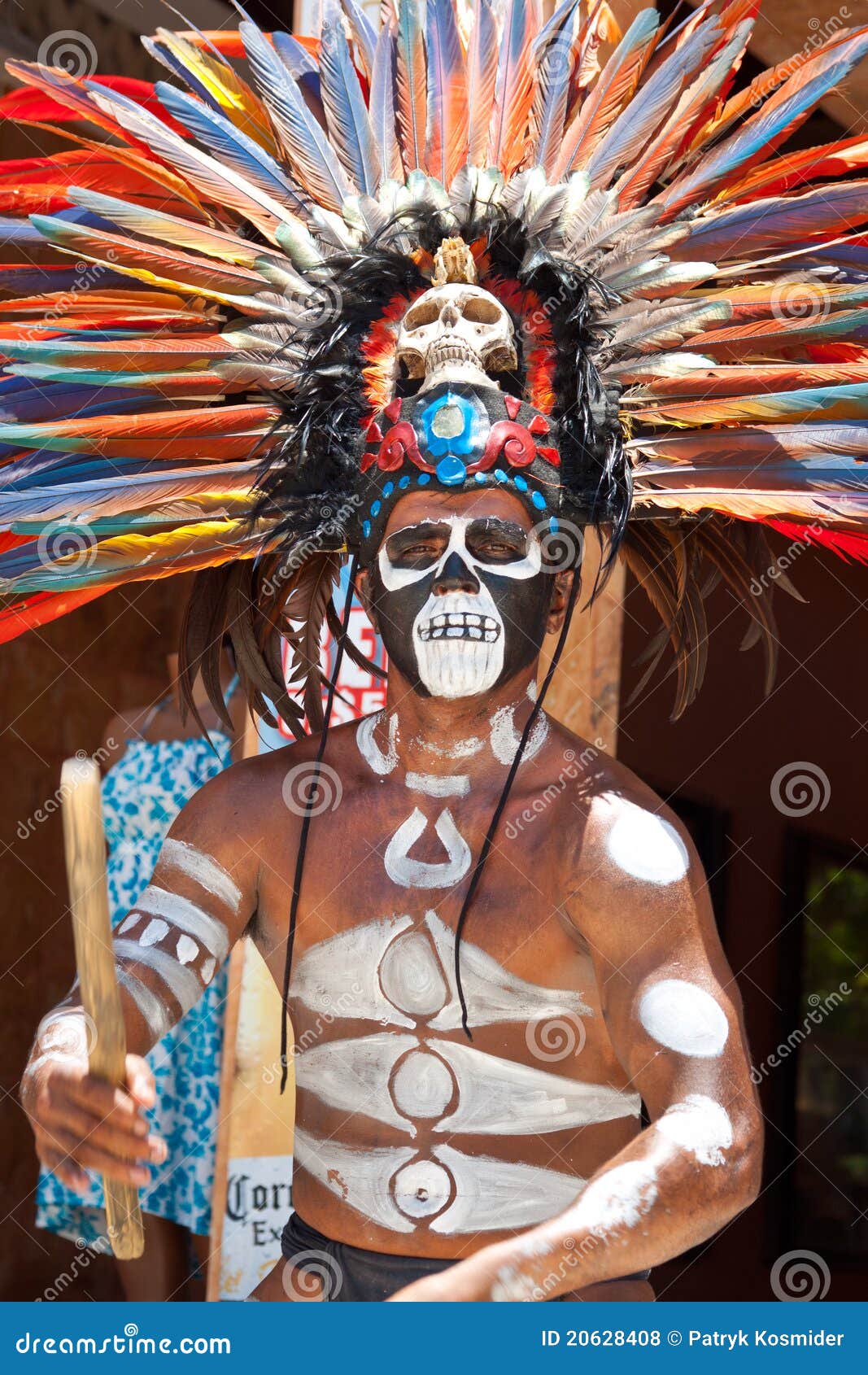 Mayan Traditional Ornamental Feather Head Editorial Stock Photo - Image