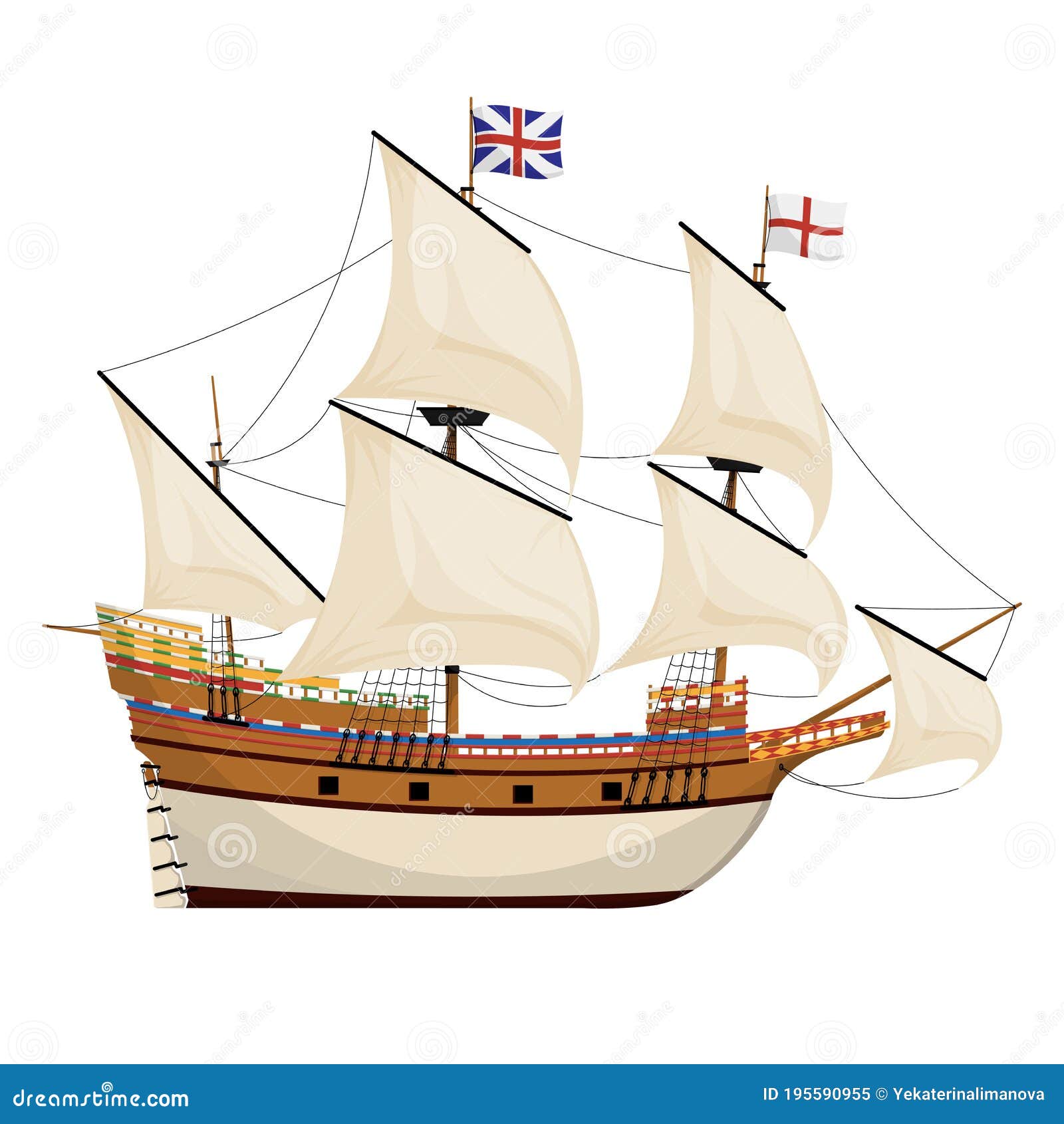 Colonial Ship Free Vector - Download Free Vectors, Clipart Graphics &  Vector Art