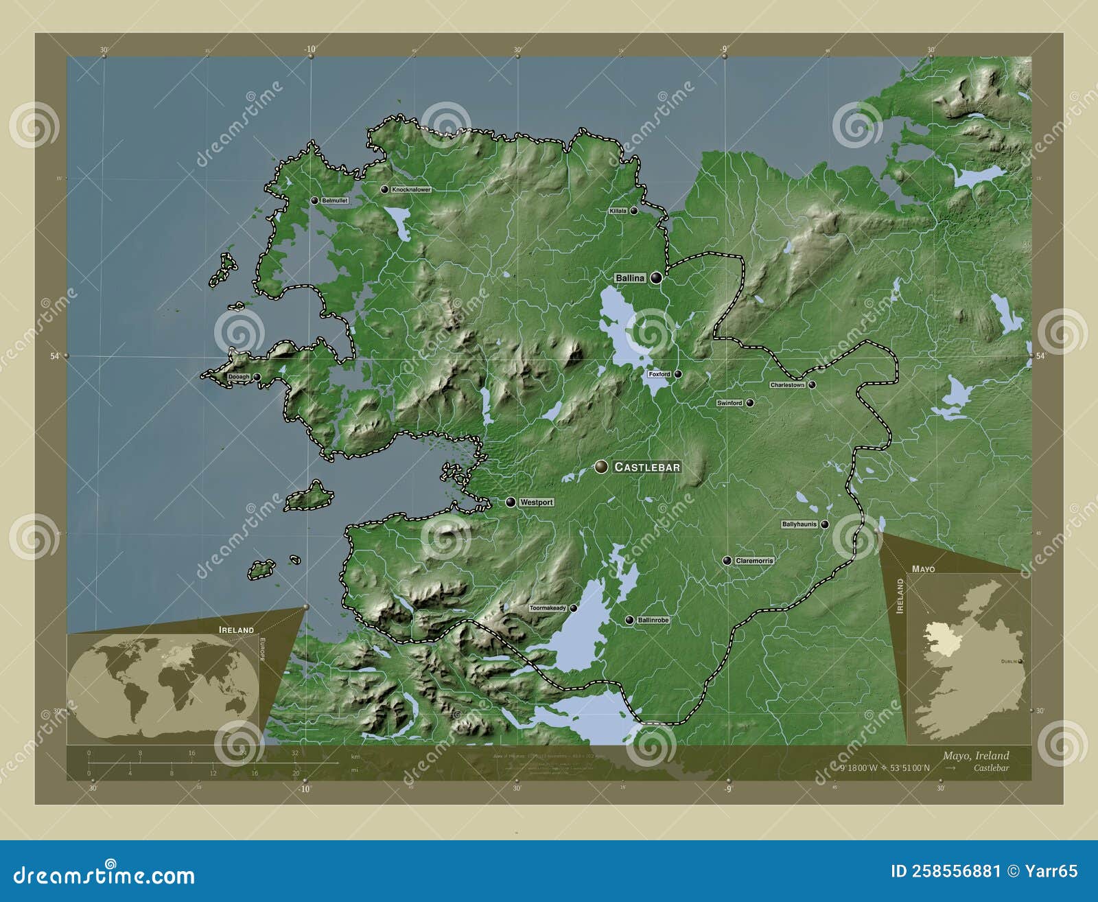 Mayo Ireland Wiki Labelled Points Of Cities Stock Illustration mayo-ireland-wiki-labelled-points-of-cities-stock-illustration