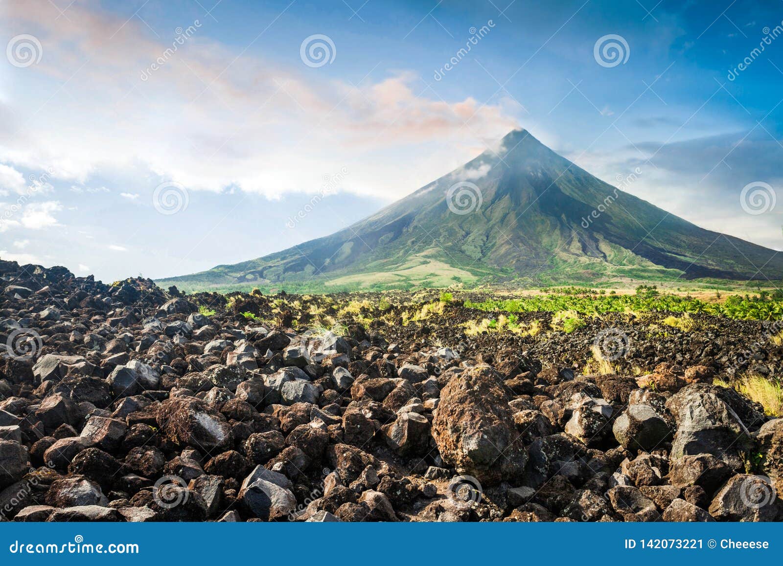 mayon volcano is an active stratovolcano in the philippines.