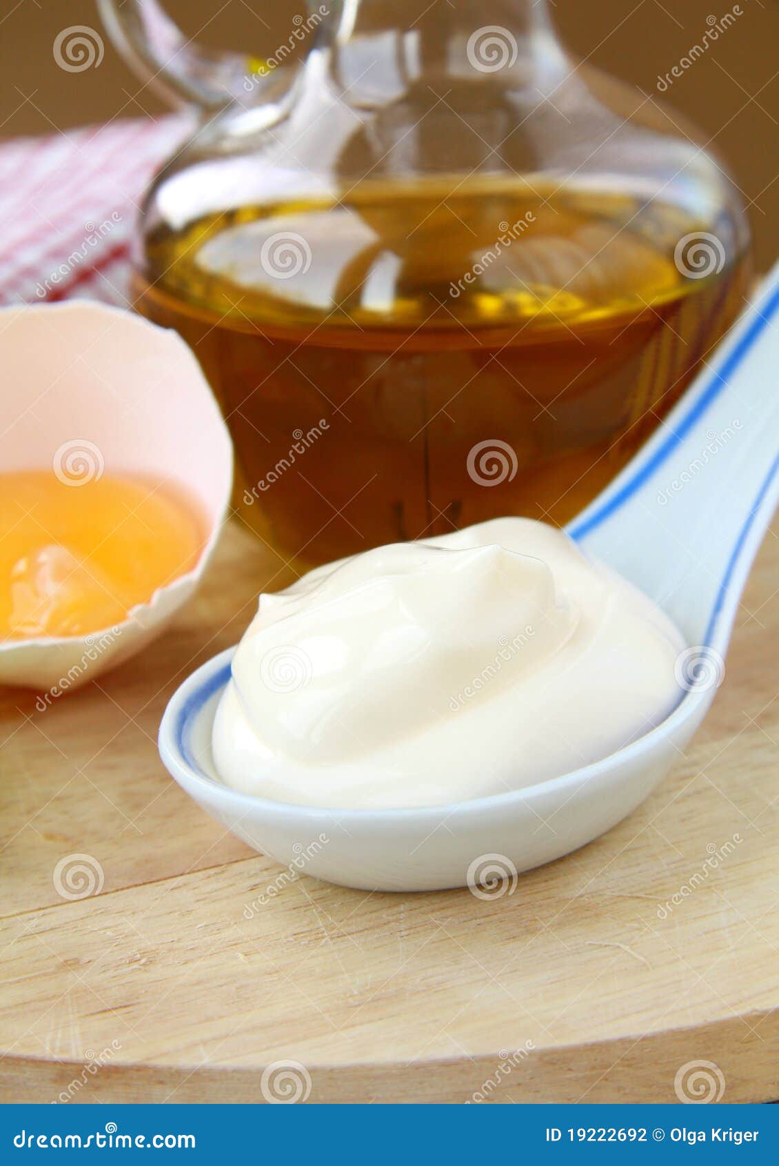 Mayonnaise with Egg and Olive Oil Stock Photo Image of yellow