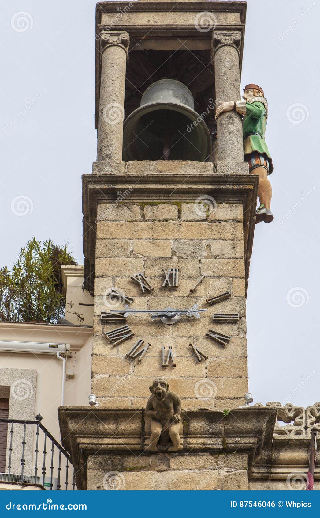 mayorga grandfather on clock tower, plasencia