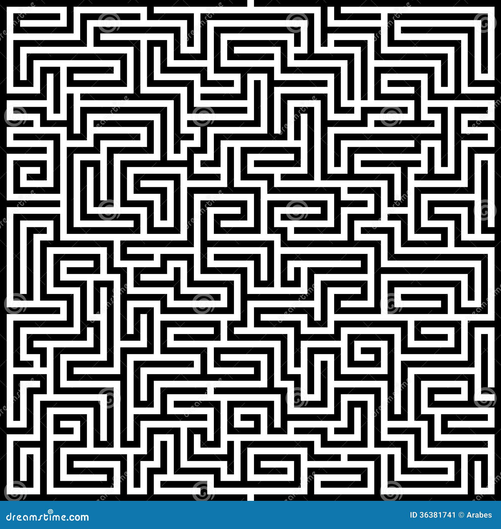 Maze background stock vector. Illustration of confusion 36381741