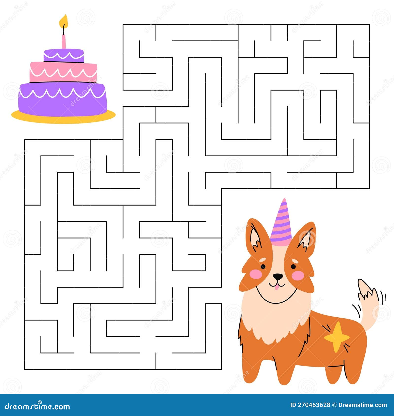 https://thumbs.dreamstime.com/z/maze-game-kids-cute-corgi-looking-way-to-cake-happy-little-puppy-kawaii-dog-printable-worksheet-vector-cartoon-270463628.jpg