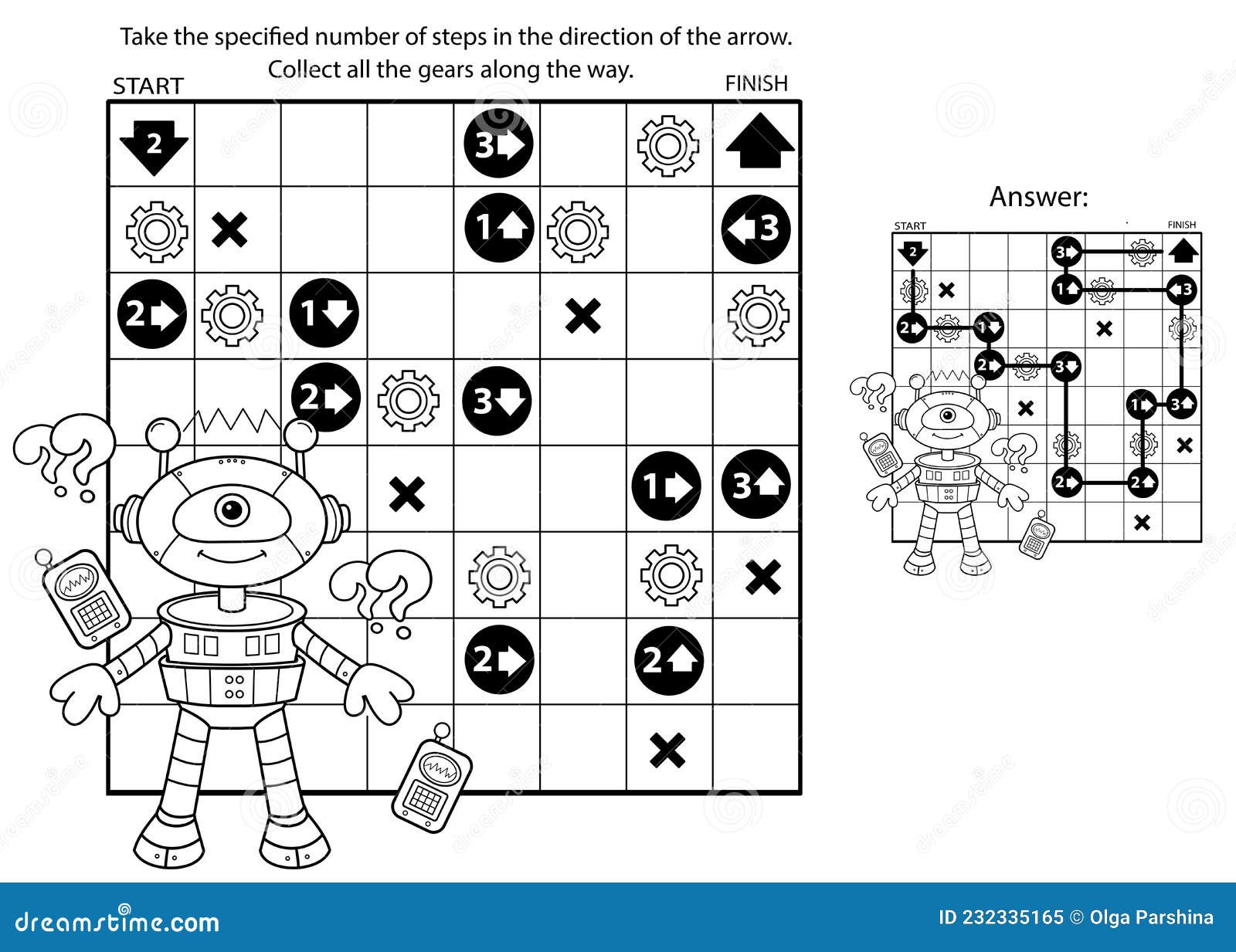 Maze or Labyrinth Game. Puzzle. Coloring Page Outline of Cartoon Little ...