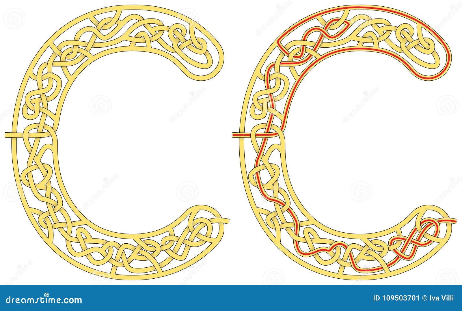 Maze letter C stock vector. Illustration of path, tracing - 109503701