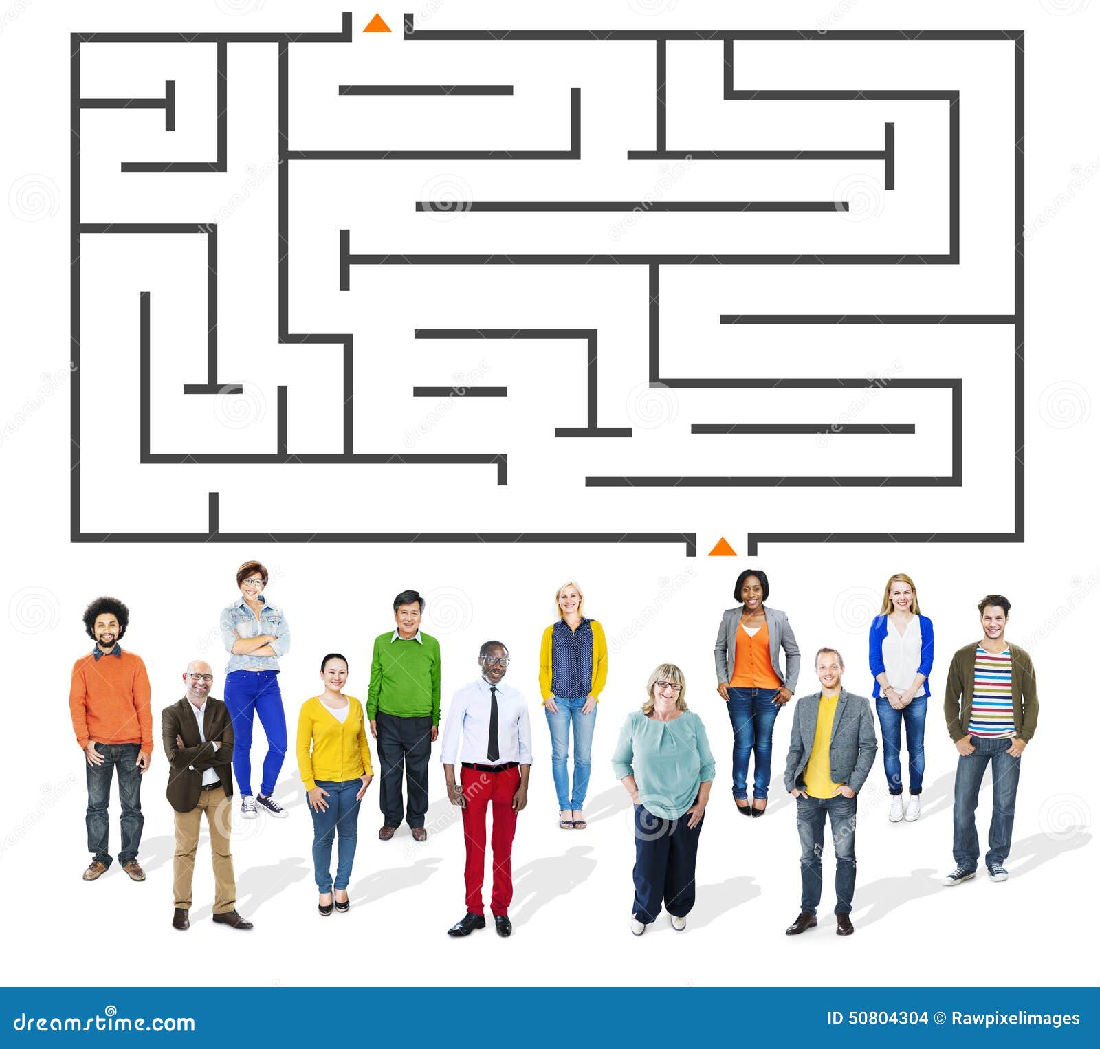 Stand In The Way Of Crossword Clue Maze Puzzle Strategy Direction Strategy Challenge Concept Stock Photo