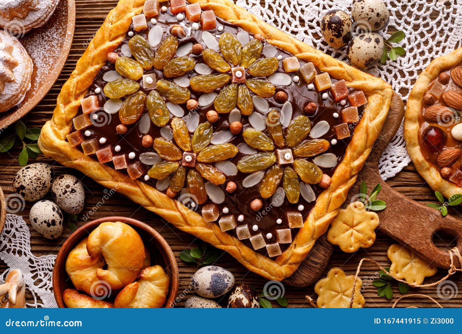 Mazurek Pastry, Traditional Polish Easter Cake Made of Shortcrust ...