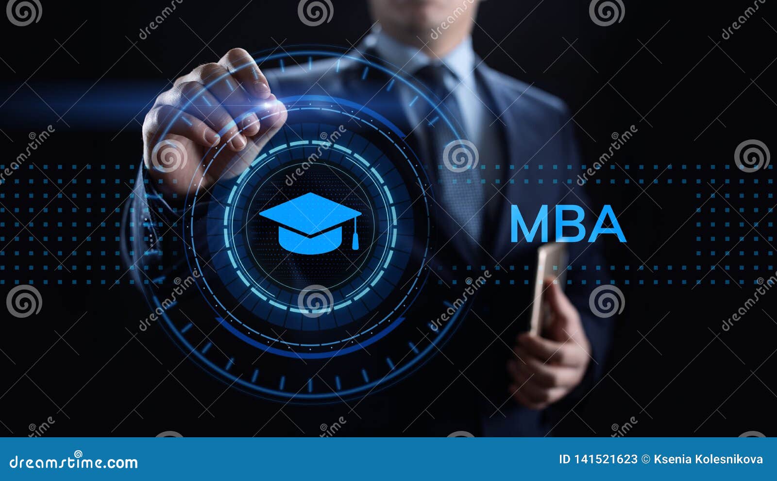 MBA Master of Business Administration Education Concept. Stock Image