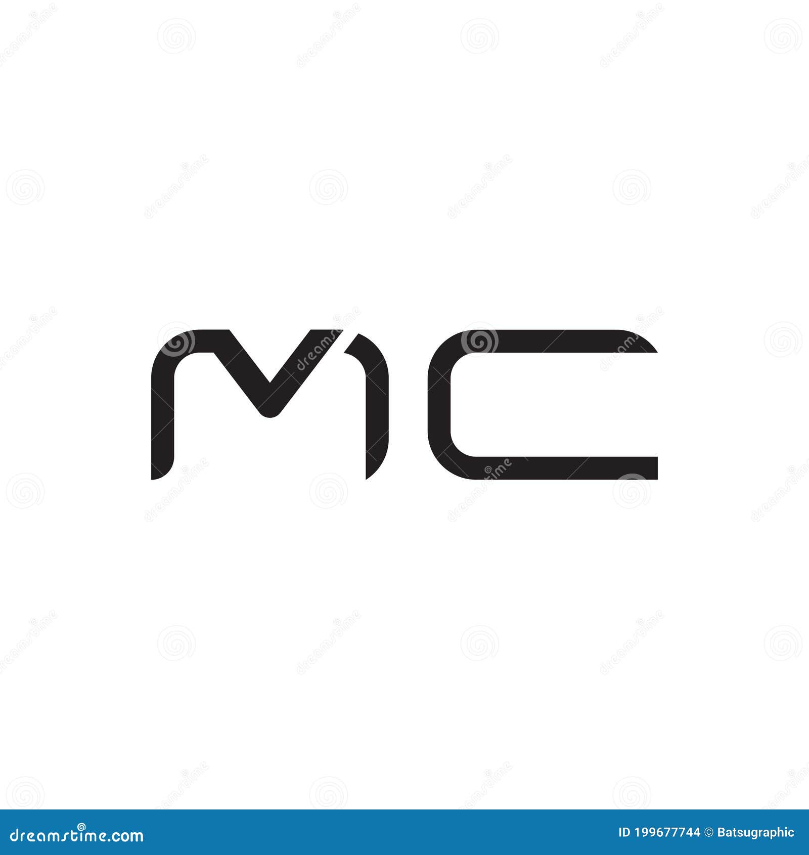 Mc Initial Letter Vector Logo Icon Stock Vector - Illustration of type ...