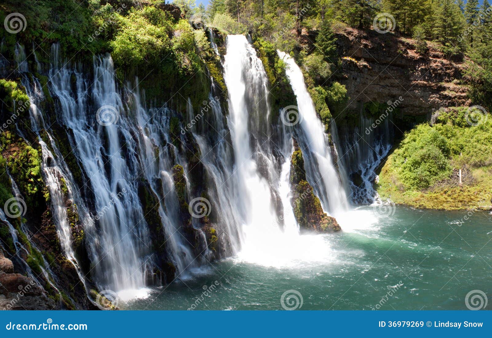 McArthur Burney Falls stock image. Image of river, nature 36979269