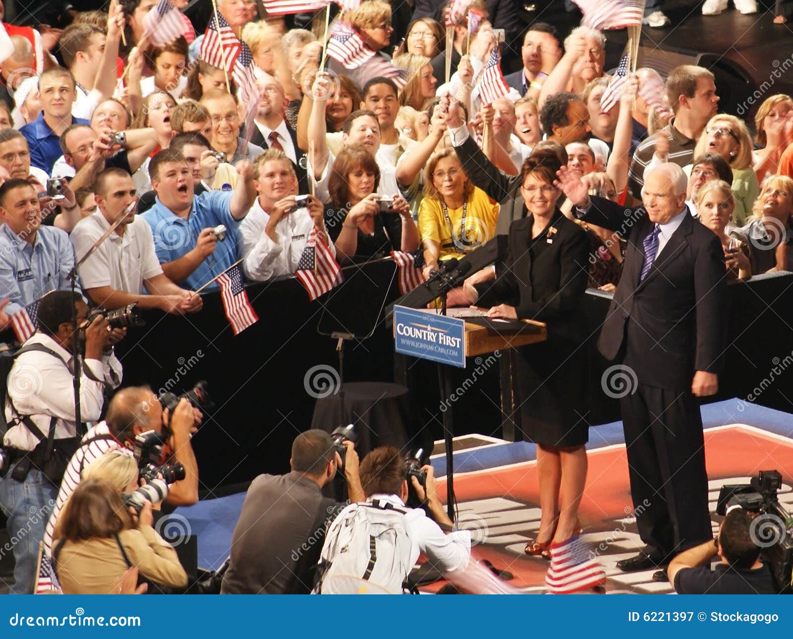 McCain Introduces Palin As Vice President Pick Editorial Photography -  Image of president, ohio: 6221397