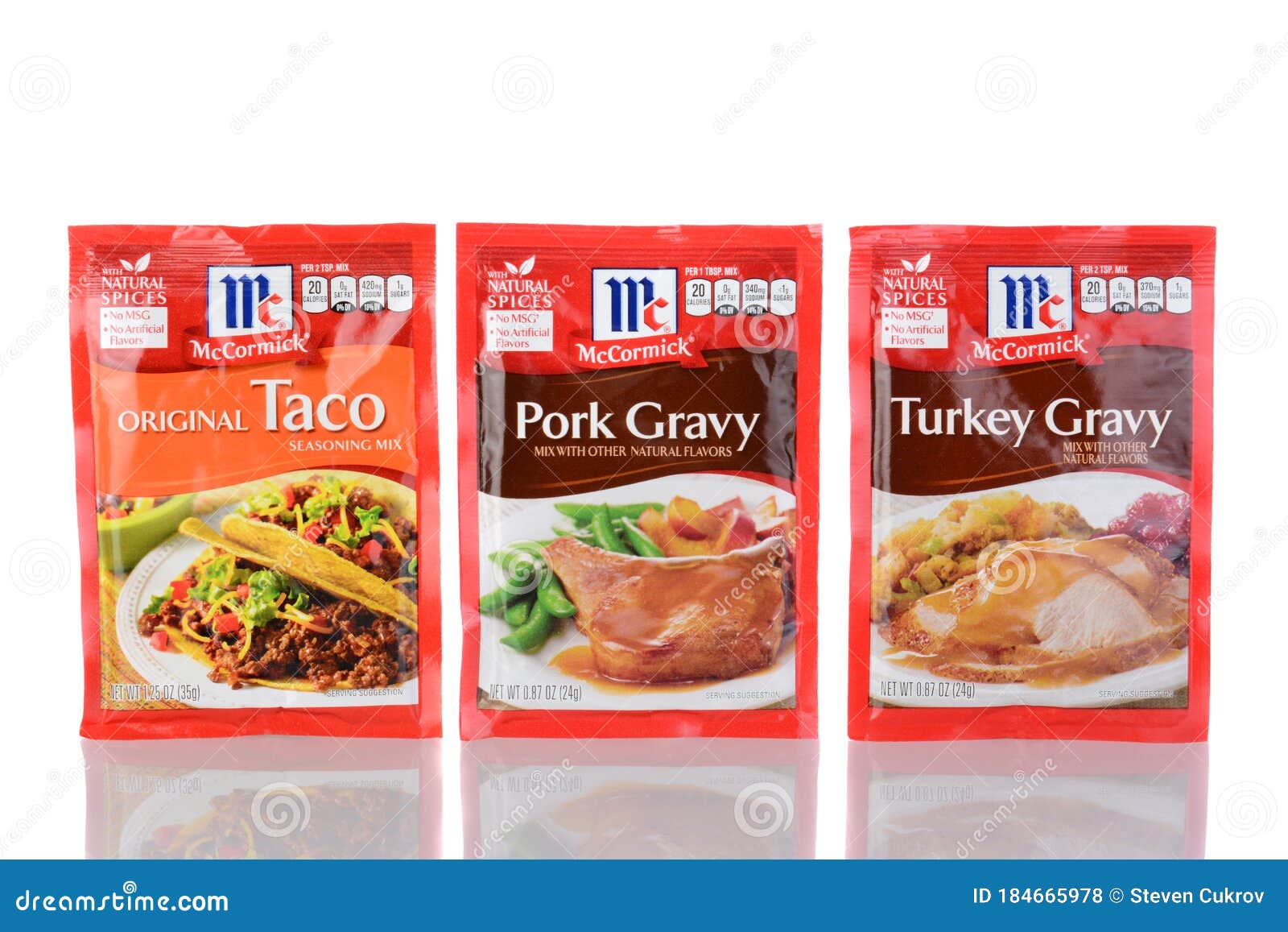 McCormick Seasoning Packets Editorial Stock Photo - Image of food
