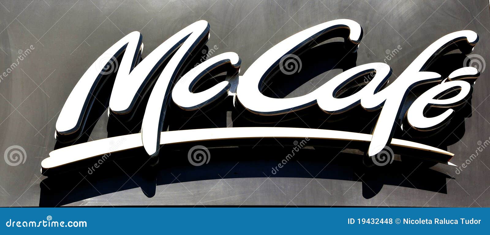 McDonald's Cafe Logo Editorial Stock Photo - Image: 19432448