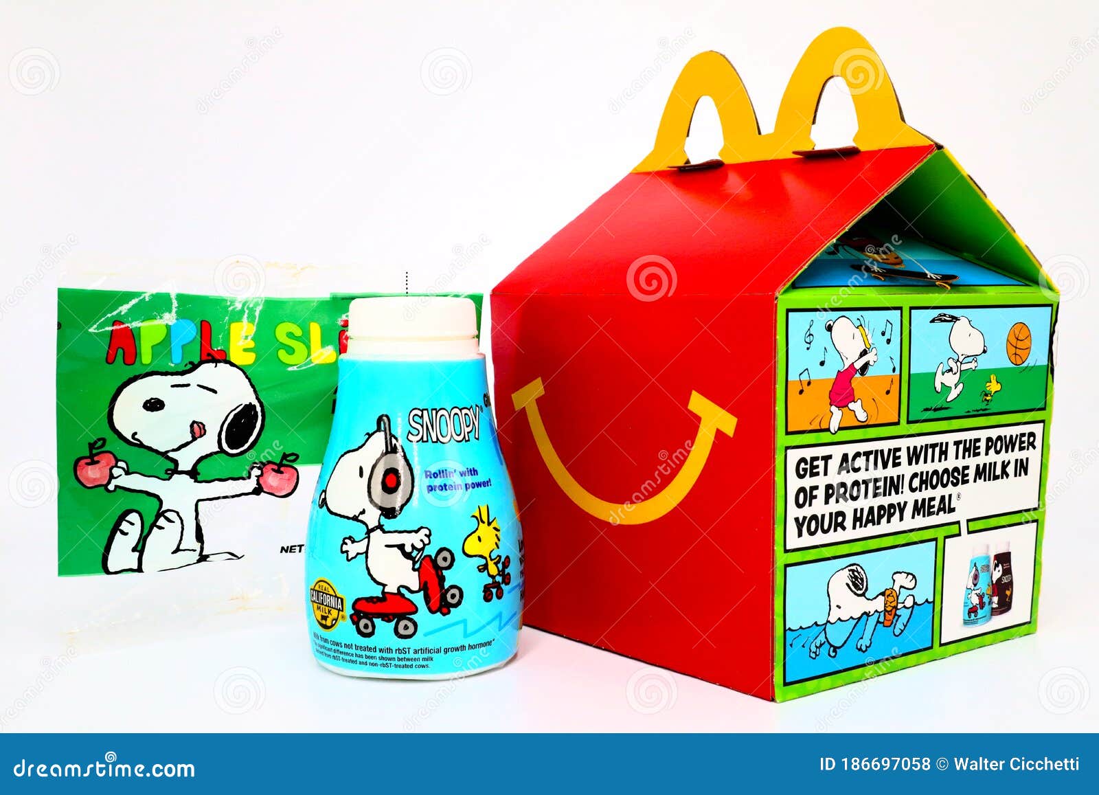 Download McDonald`s Happy Meal Cardboard Box With SNOOPY A Peanuts ...