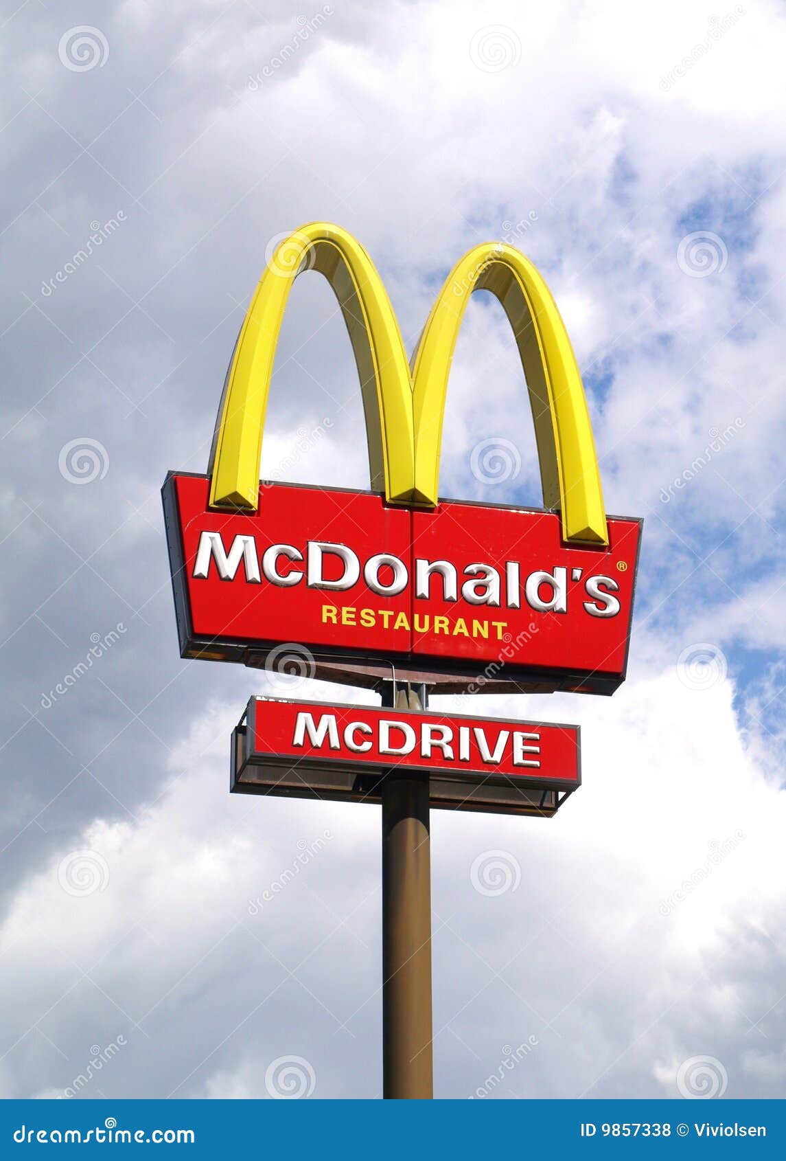 McDonalds sign editorial stock photo. Image of drivein - 9857338