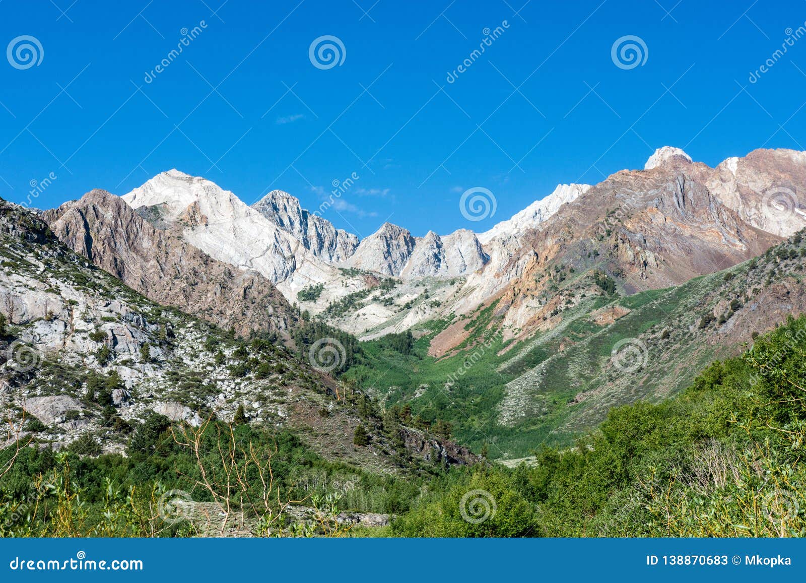 McGee Creek Canyon in the Summertime, Near Mammoth Lakes, California in ...