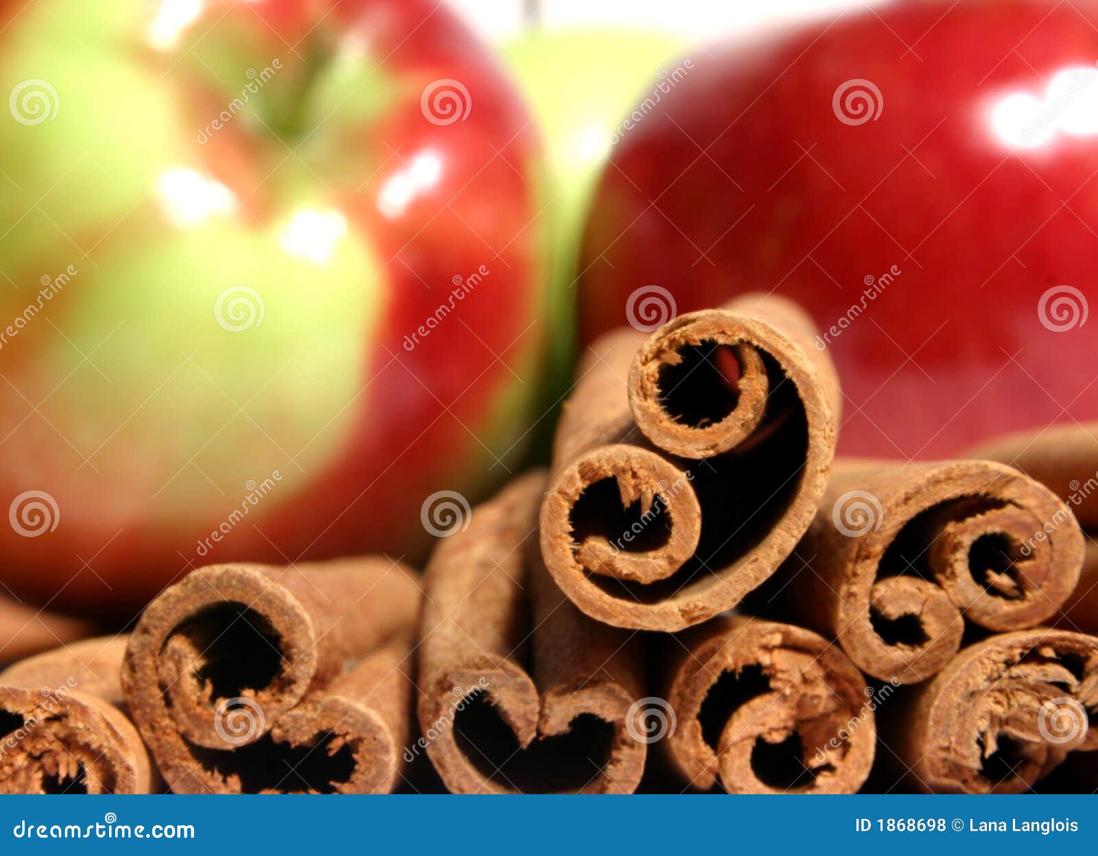 Mcintosh Apples and Cinnamon Stock Photo Image of healthy, dessert