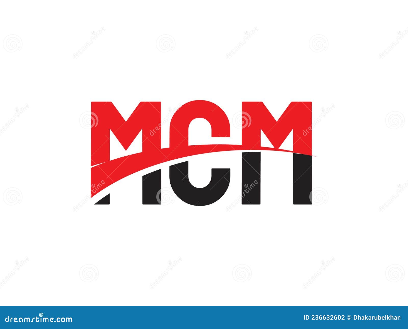 MCM Letter Initial Logo Design Stock Vector - Illustration of icon ...