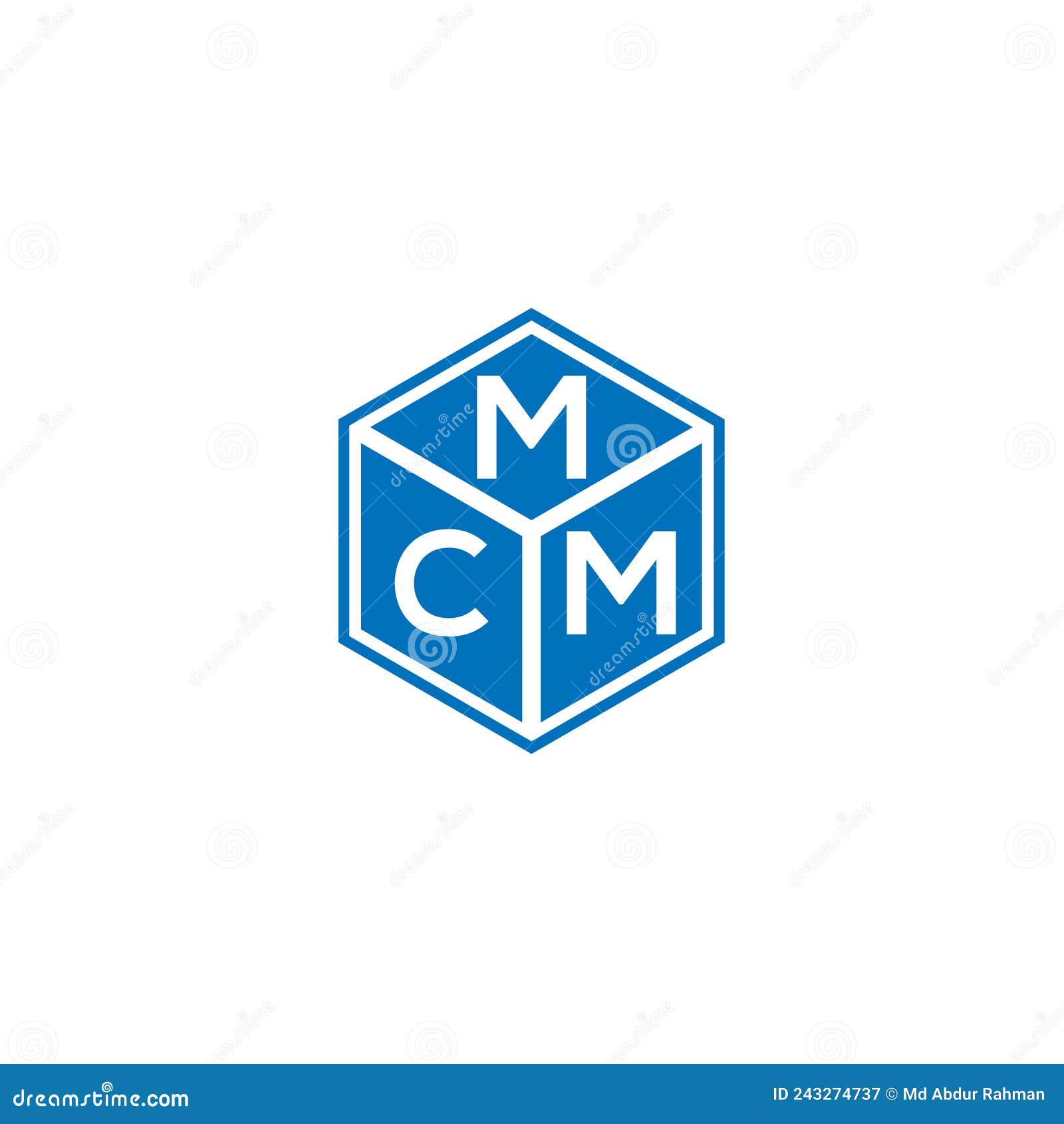 MCM Letter Logo Design on Black Background. MCM Creative Initials ...