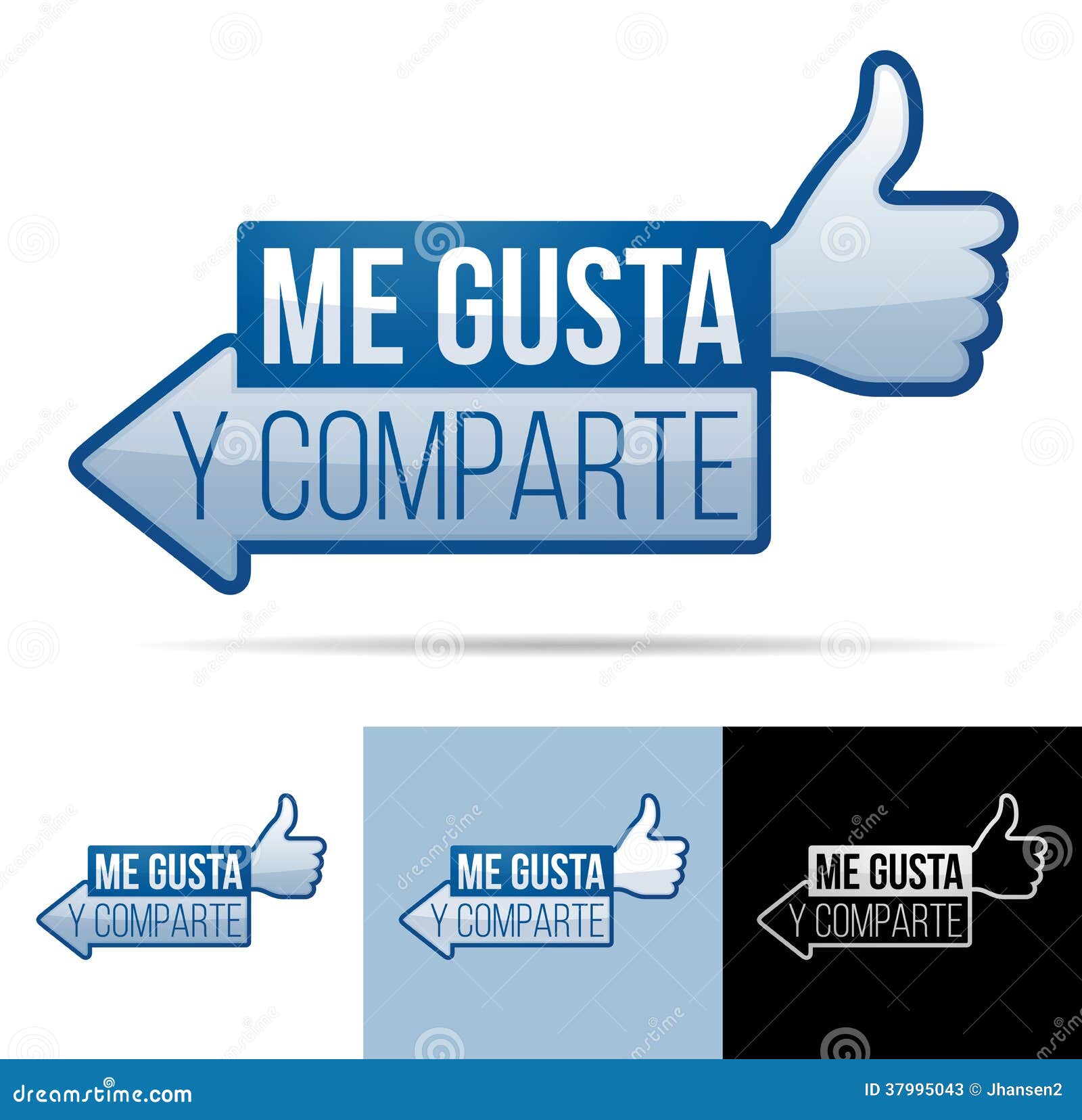 me gusta y comparte