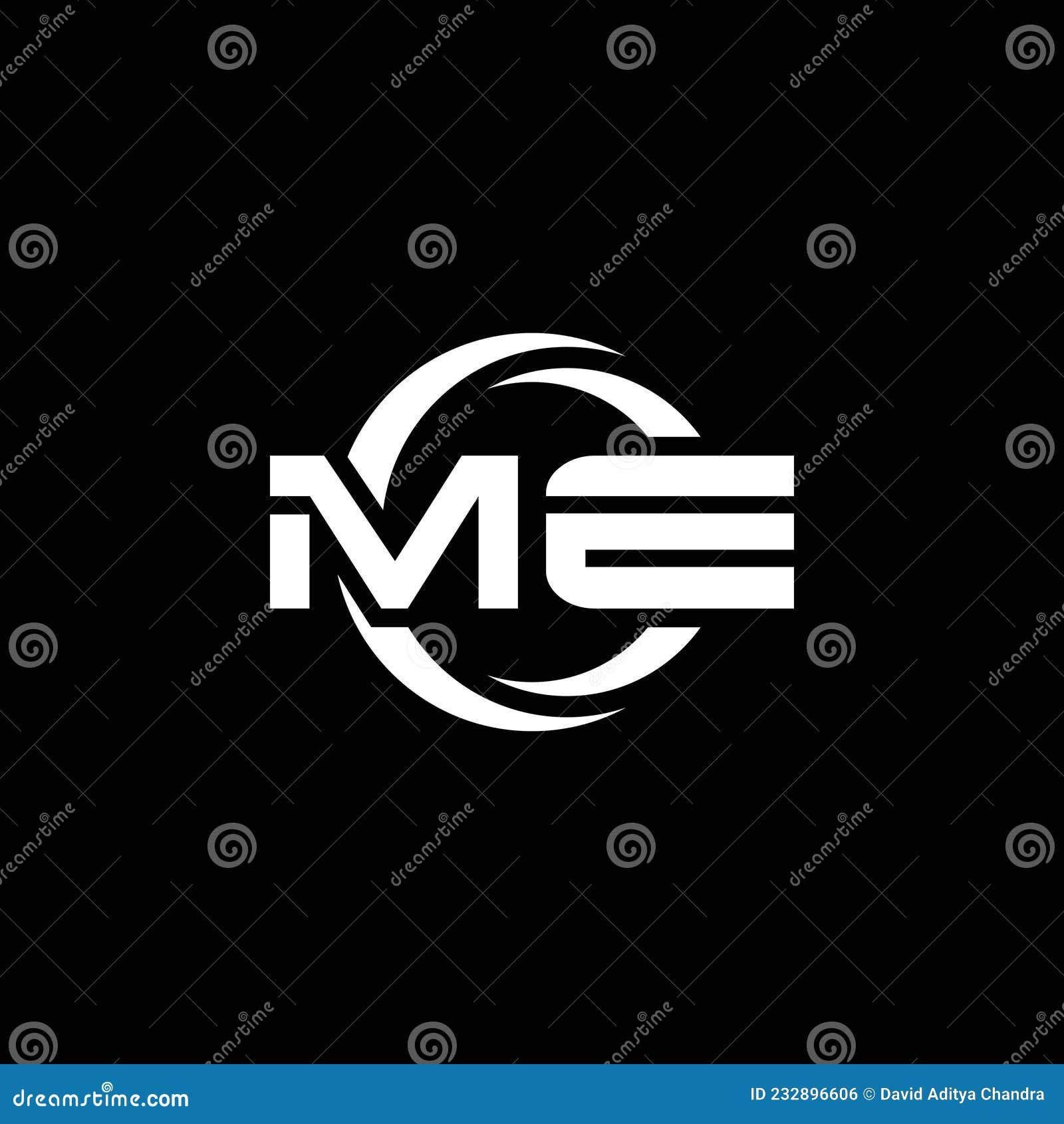 me logo monogram  template