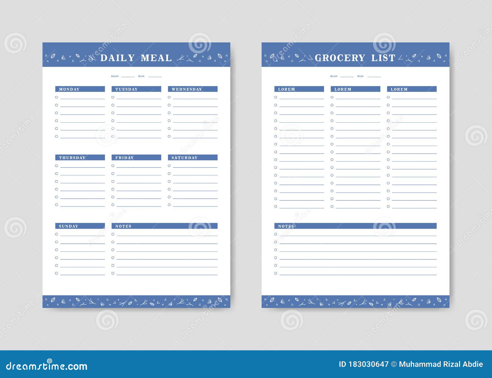 Menu Checklist Template from thumbs.dreamstime.com